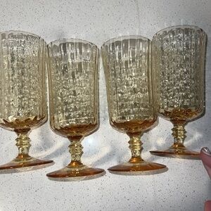 Lenox Vintage Handblown Lead Crystal Glasses, Set Of 4